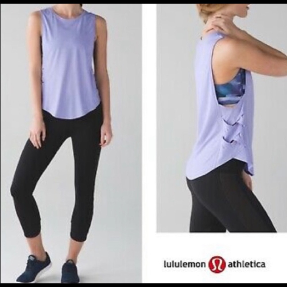 Lululemon Var-City Muscle Tank, Heathered Lilac